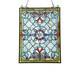 Stained glass Tiffany-style Victorian Design Window Panel 18 x 25