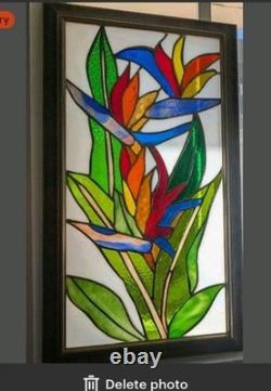 Stained glass panel