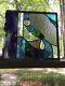 Stained glass panel With Purple, Blue, Green Glass, Plus Bevels