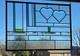 Stained glass panel beveled hearts, gift that says I love you. Valentine's