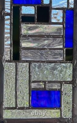 Stained glass panel window