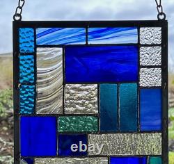 Stained glass panel window