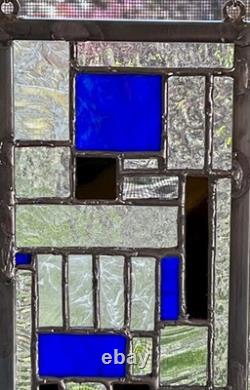 Stained glass panel window