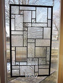 Star Dust Stained Glass Window Panel EBSQ Artist Transom Sidelight Valance