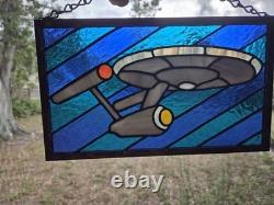 Star Trek Stained Glass Panel 11x7