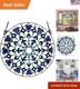 Star of David Stained Glass Window Panel Hanging Judaica Decor for Hanukkah