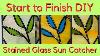 Start To Finish Diy Stained Glass Sun Catcher