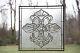 Stunning Tiffany Style stained glass Clear Beveled window panel, 24 x 24