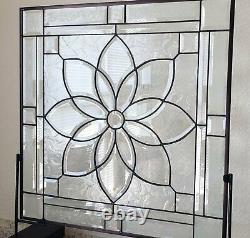 Sunny Beveled Stained Glass 4 SQFT. Ready to Hang