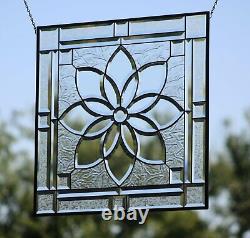 Sunny Beveled Stained Glass 4 SQFT. Ready to Hang