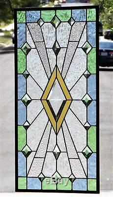Super Sale Ends 12/18 Beveled Stained Glass Window Panel