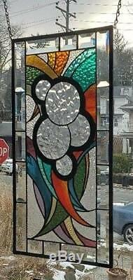 THE INNER CIRCLES Stained Glass Window Panel(Signed and Dated)