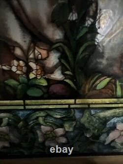 TORONTO Stained Glass Replica TIFFANY MADONNA Of Flowers Suncatcher Panel Garden