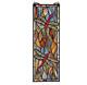 Tall Narrow Tiffany Style Dragonfly Stained Glass Window Panel Suncatcher 21.5