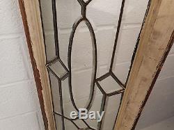 Tall Vintage Stained Glass Window Panel (1693)NJ
