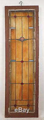 Tall Vintage Stained Glass Window Panel (2885)NJ