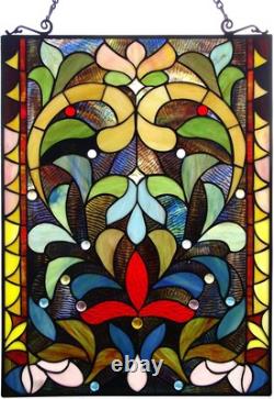 Tiffany Stained Glass Panel 18 x 24 Multicolor JP79N