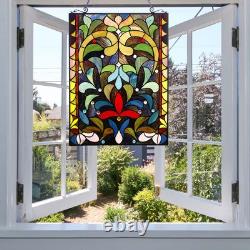 Tiffany Stained Glass Panel 18 x 24 Multicolor JP79N