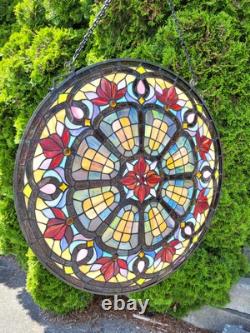 Tiffany Stained Glass Panel 24 Multicolor JP22N