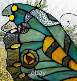 Tiffany Stained Glass Panel Swallowtail Butterfly