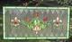 Tiffany Stained Glass Transom Window Panel Fleur De Lis 32 x 16