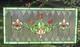 Tiffany Stained Glass Transom Window Panel Fleur De Lis 32 x 16