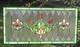 Tiffany Stained Glass Transom Window Panel Fleur De Lis 32 x 16