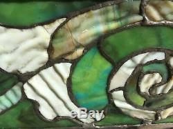 Tiffany Studios stained glass panel
