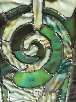 Tiffany Studios stained glass panel
