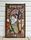 Tiffany Styl Alphonse Mucha Art Stained Glass Window Panel Evening Contemplation