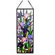 Tiffany Style Floral Stained Glass Handcrafted Window Panel Suncatcher 31x11in