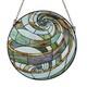 Tiffany-Style Geometric Stained Glass Window Panel 23 Width