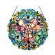 Tiffany Style Stained Glass 22 Round Window Panel Handcrafted Suncatcher