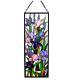 Tiffany Style Stained Glass Floral Lily Window Panel Suncatcher 11x31in