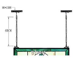 Tiffany Style Stained Glass Green WindowithWall Panels 24 X 16