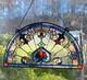 Tiffany Style Stained Glass Hanging Window Panel Suncatcher 24 x 13 inch