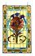 Tiffany Style Stained Glass Hanging Window Panel Tulips Floral Flower Design