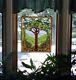 Tiffany Style Stained Glass Nature Tree Hanging Window Panel 25