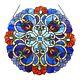 Tiffany Style Stained Glass Round Window Panel 21 Handcrafted ONE THIS PRICE