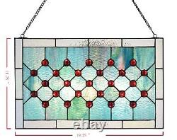 Tiffany-Style Stained Glass Window Panel, 100% Genuine Stained Glass and Cabo