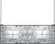 Tiffany Style Stained Glass Window Panel 35.2 x 13 for Home Decor