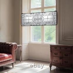 Tiffany Style Stained Glass Window Panel 35.2 x 13 for Home Decor