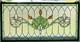 Tiffany Style Stained Glass Window Panel Fleur De Lis 32 x 16