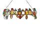 Tiffany Style Stained Glass Window Panel Flock of Birds