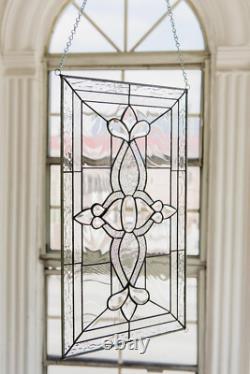 Tiffany Style Stained Glass Window Panel Hand Cut Beveled Pieces ROYAL