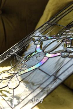 Tiffany Style Stained Glass Window Panel Hand Cut Beveled Pieces ROYAL