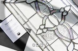 Tiffany Style Stained Glass Window Panel Hand Cut Beveled Pieces ROYAL