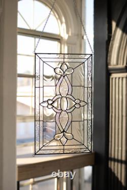 Tiffany Style Stained Glass Window Panel Hand Cut Beveled Pieces ROYAL