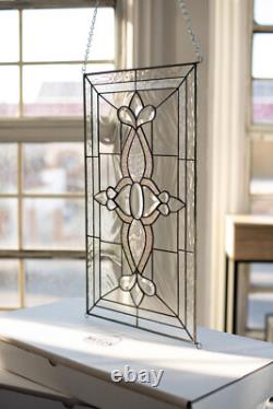 Tiffany Style Stained Glass Window Panel Hand Cut Beveled Pieces ROYAL