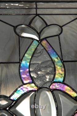 Tiffany Style Stained Glass Window Panel Hand Cut Beveled Pieces ROYAL